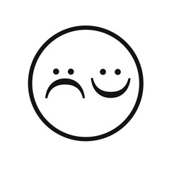 High Quality Sad Icon Illustration For Commercial Use.