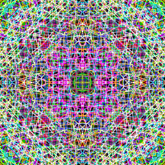 ABSTRACT BACKGROUND PATTERN DIMENSION TRENDY COLORFUL GEOMETRY DISTORTED EFFECT GRAPHIC TEXTURE. PERSPECTIVE SCIENCE ILLUSTRATION PRESENTATION DESIGN.
