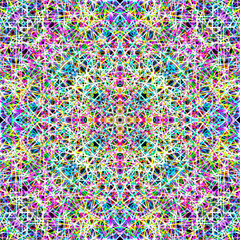ABSTRACT BACKGROUND PATTERN DIMENSION TRENDY COLORFUL GEOMETRY DISTORTED EFFECT GRAPHIC TEXTURE. PERSPECTIVE SCIENCE ILLUSTRATION PRESENTATION DESIGN.