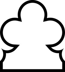 Islamic Dome Design Bold Line Outline Linear Black Stroke silhouettes Design pictogram symbol visual illustration