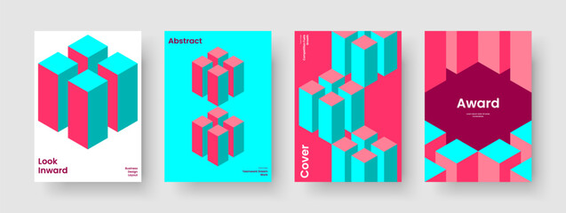 Fototapeta premium Abstract Report Template. Geometric Poster Design. Isolated Banner Layout. Brochure. Flyer. Business Presentation. Book Cover. Background. Notebook. Advertising. Handbill. Magazine. Newsletter