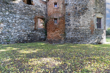 Renaissance Ducal Castle, ruins of 16th century defensive building, Zabkowice Slaskie, Poland