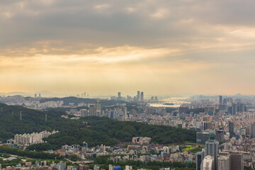 서울 전경 한강 풍경