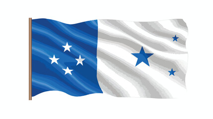 Honduras pin icon flag. Raster version. Flat vector.