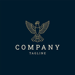 Fototapeta premium Eagle logo design icon vector
