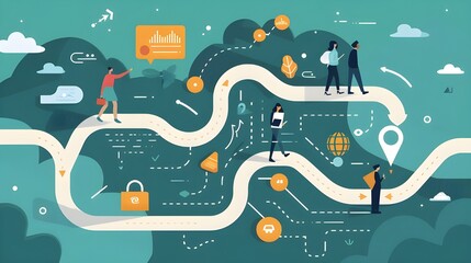 Customer Journey Map; interaction into a unique customer experience.