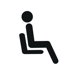 Bus Seat Armchair vector icon