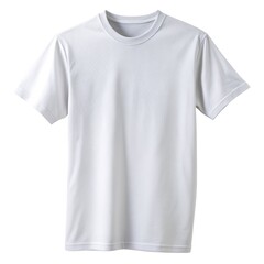 white t shirt isolated on white