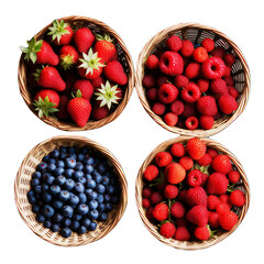 set of red and black caviar basket top view soft smooth lighting only png