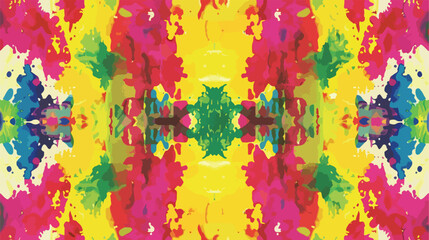 Tie-Dye pattern. Natural summer colors. Yellow background.