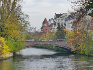 Naklejka na ściany i meble Couleurs d'automne à Strasbourg