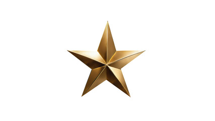 Fototapeta premium Golden star isolated on transparent background, Golden star png, golden star transparent, star png transparent images,
