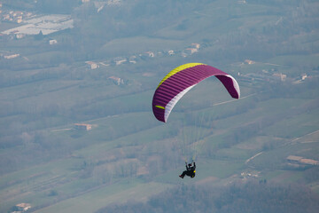 paraglider in the sky