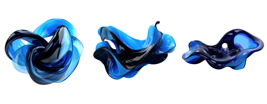 3D abstract shape render minimal dark matter on white background - Powered by Adobe