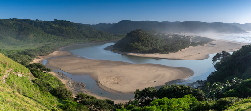Wild Coast, known also as the Transkei, open beaches, steamy jungle or coastal forests. The rugged and unspoiled Coastline South Africa