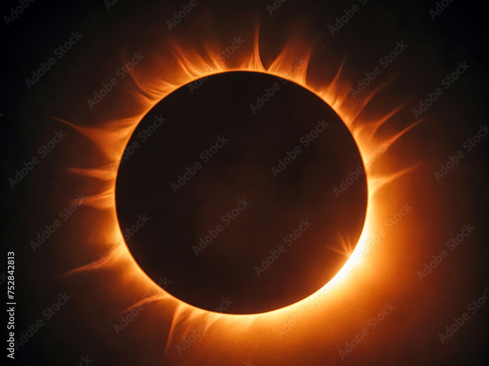 Canvas Prints sun eclipse background