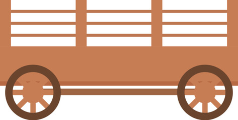 Farm wooden cart icon cartoon vector. Pig farm. Nature home health © nsit0108