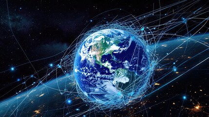 Hologram of the earth. Anti design, application, GPS, travel, progress, cartography, futurism, technology, globe, virtual reality, interactivity, projection, science fiction. Generated by AI