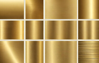 Gold texture vector set
