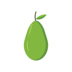 avocado vector, flat avocado vector on white background