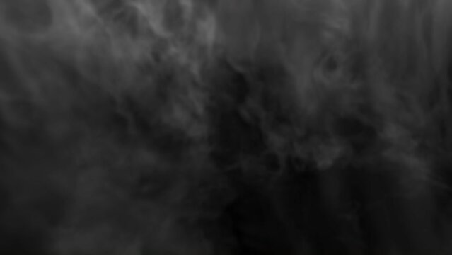 Fog strom on black background
