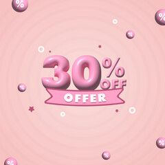 30 percent off promotion offer sale post