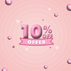 10 percent off promotion offer sale post