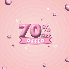 70 percent off promotion offer sale post