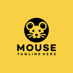 mouse logo designs vector template