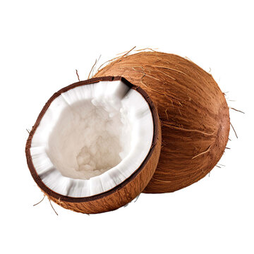 Coconut isolated on alpha layer coconut png image