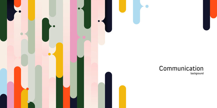 business communication, social media, people networking talking dialogue speaking connecting verbally background banner template with copy space, illustration of abstract speech bubble talk text box