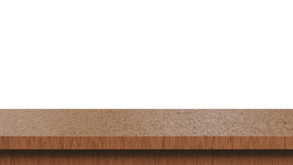 Wooden table isolated. Wooden table 3d render.