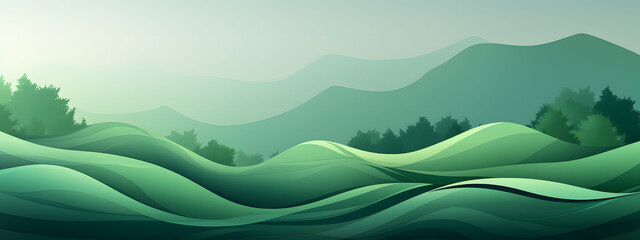 green poster background with ample copy space for text or graphics