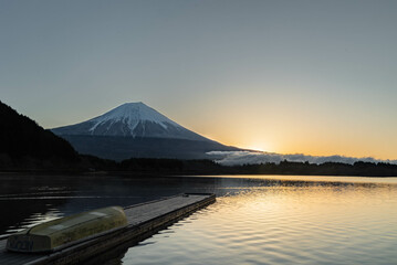 田貫湖と富士山