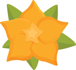 Cute Bali flower icon cartoon vector. Trip asia vacation. New meditation