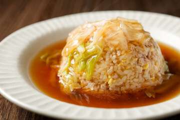 白菜のあんかけチャーハン