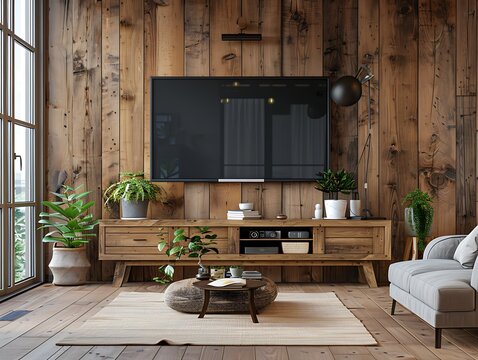 Frame Art TV, smart TV mockup, wide screen
