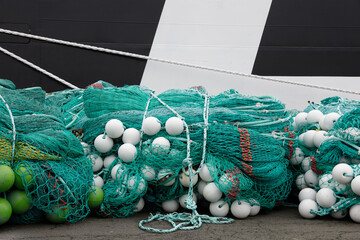 Fischfang Netze im Hafen