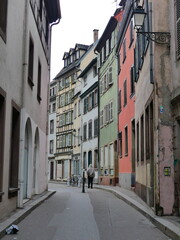 Fototapeta premium Maisons colorées typiques de Strasbourg