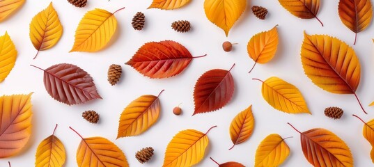 Beautiful white abstract autumn minimalistic background with soft texture and subtle design elements
