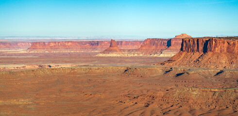 Overlook of the Rugged Landscape at Canyonlands National Park in southeastern Utah