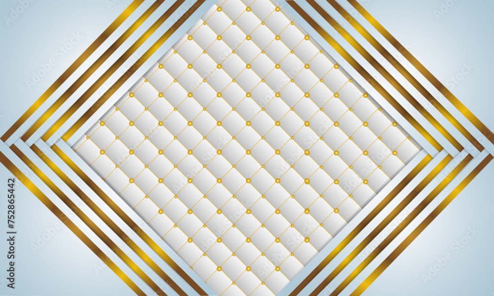 Poster luxury pattern background design | golden light background with line | background for presentation, 