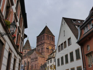 Fototapeta na wymiar Paysage de Strasbourg à Noël