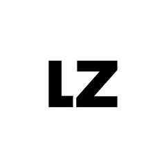 Letter L and Z, LZ logo design template. Minimal monogram initial based logotype. - obrazy, fototapety, plakaty