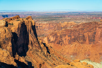 Overlook of the Rugged Landscape at Canyonlands National Park in southeastern Utah