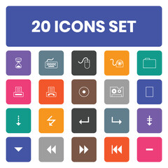 full set vector icon