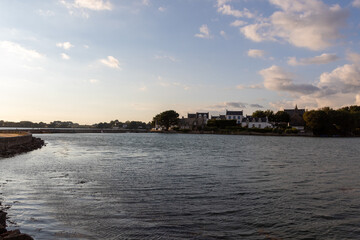 Fototapeta premium view of the river and the city