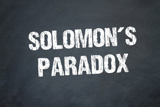 Solomon&acute;s paradox	