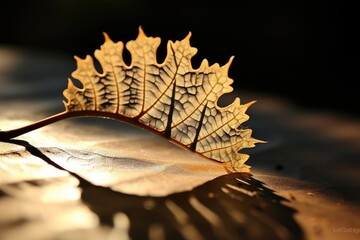 Shadow Play: Play with shadows on the leaf's surface, with bokeh lights creating interesting patterns.