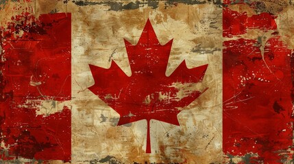 Patriotic Canada Grunge Flag Vintage Flags Collection